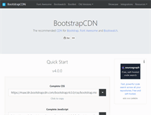 Tablet Screenshot of bootstrapcdn.com